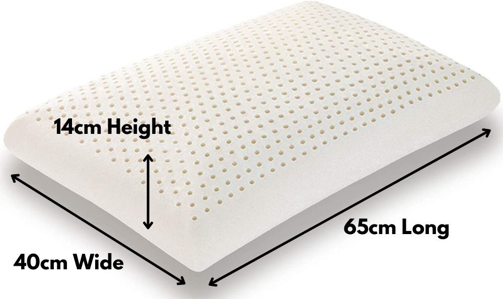 standard-latex-pillow-dimensions standard latex pillow dimensions